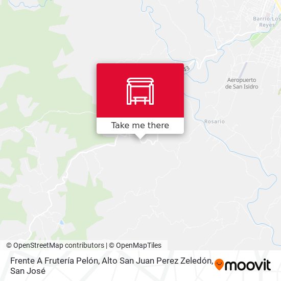 Frente A Frutería Pelón, Alto San Juan Perez Zeledón map