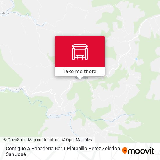 Contiguo A Panadería Barú, Platanillo Pérez Zeledón map