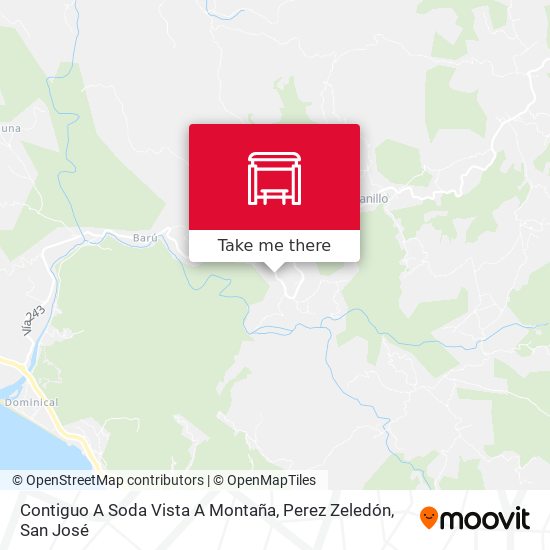 Contiguo A Soda Vista A Montaña, Perez Zeledón map