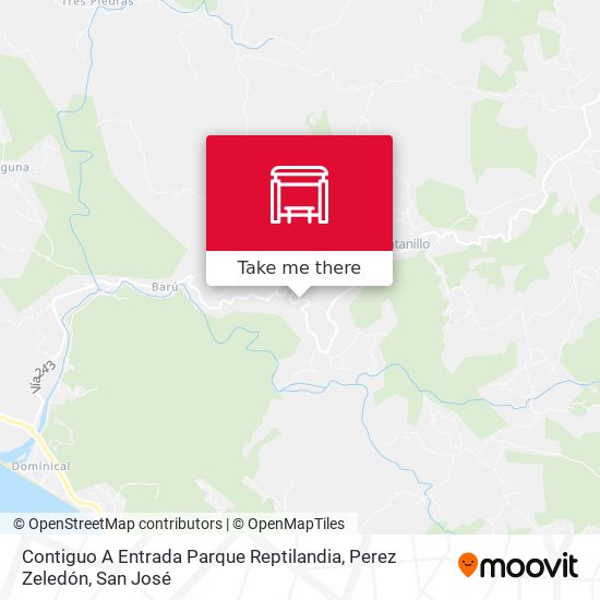 Contiguo A Entrada Parque Reptilandia, Perez Zeledón map