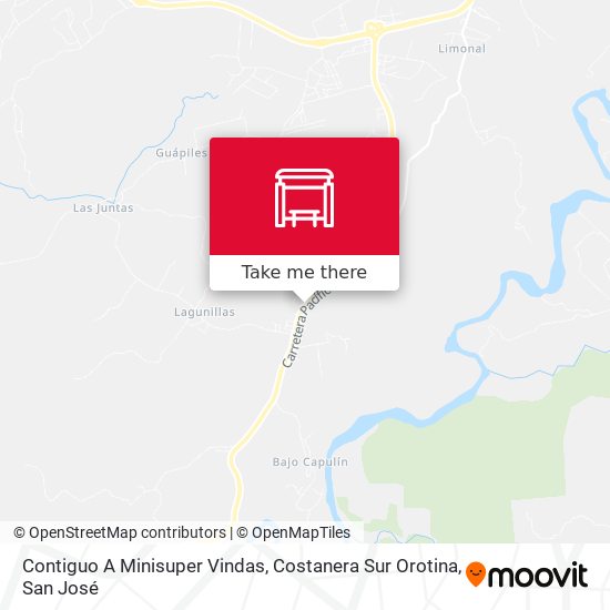Mapa de Contiguo A Minisuper Vindas, Costanera Sur Orotina