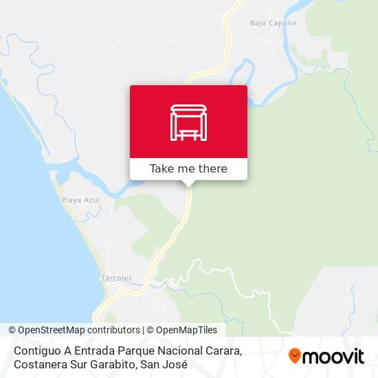 Contiguo A Entrada Parque Nacional Carara, Costanera Sur Garabito map
