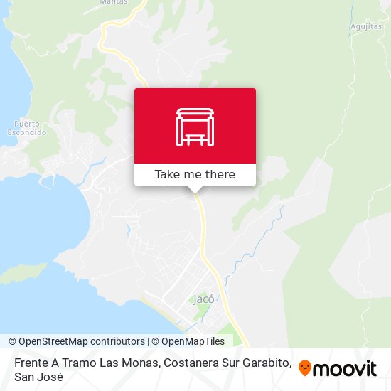 Mapa de Frente A Tramo Las Monas, Costanera Sur Garabito
