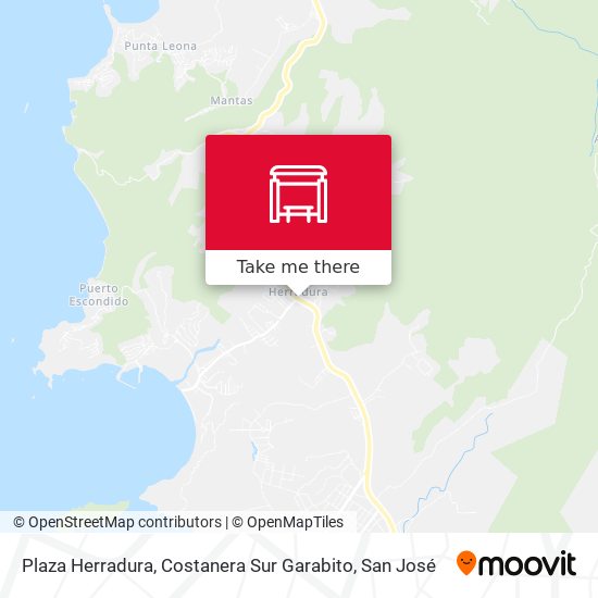 Mapa de Plaza Herradura, Costanera Sur Garabito