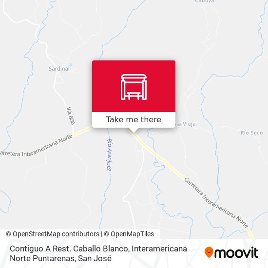 Contiguo A Rest. Caballo Blanco, Interamericana Norte Puntarenas map