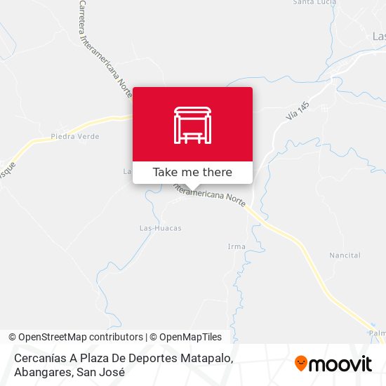 Cercanías A Plaza De Deportes Matapalo, Abangares map