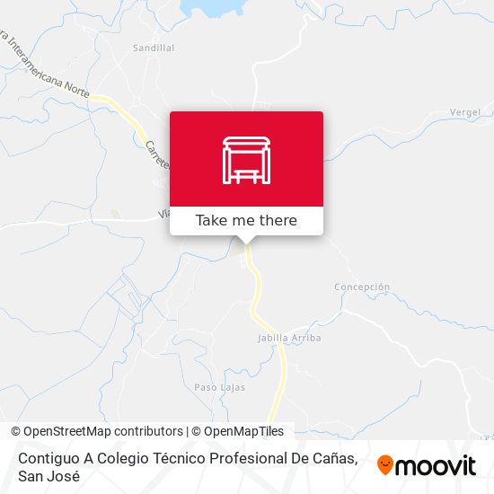 Contiguo A Colegio Técnico Profesional De Cañas map
