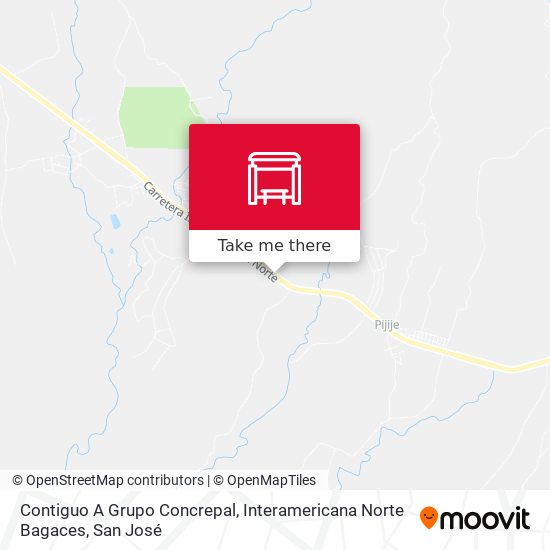 Mapa de Contiguo A Grupo Concrepal, Interamericana Norte Bagaces
