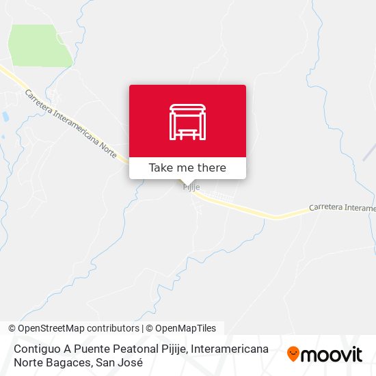 Contiguo A Puente Peatonal Pijije, Interamericana Norte Bagaces map