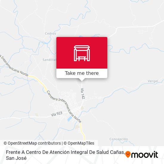 Frente A Centro De Atención Integral De Salud Cañas map