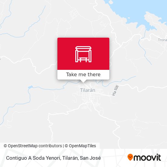 Mapa de Contiguo A Soda Yenori, Tilarán