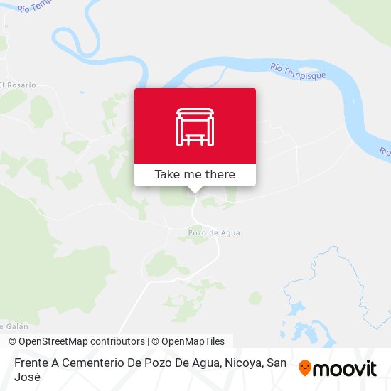 Frente A Cementerio De Pozo De Agua, Nicoya map
