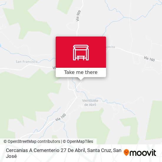 Mapa de Cercanías A Cementerio 27 De Abril, Santa Cruz