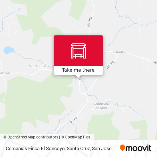 Cercanías Finca El Soncoyo, Santa Cruz map