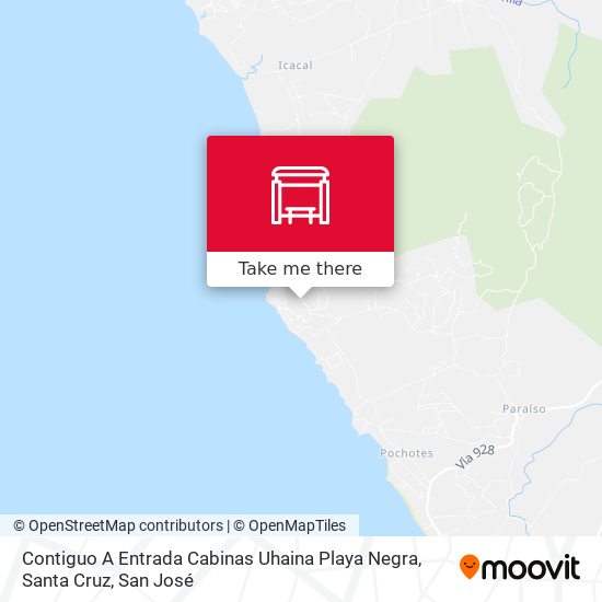 Contiguo A Entrada Cabinas Uhaina Playa Negra, Santa Cruz map