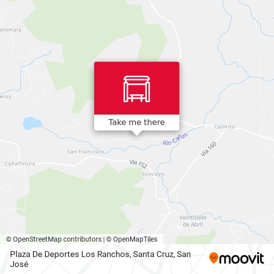 Mapa de Plaza De Deportes Los Ranchos, Santa Cruz