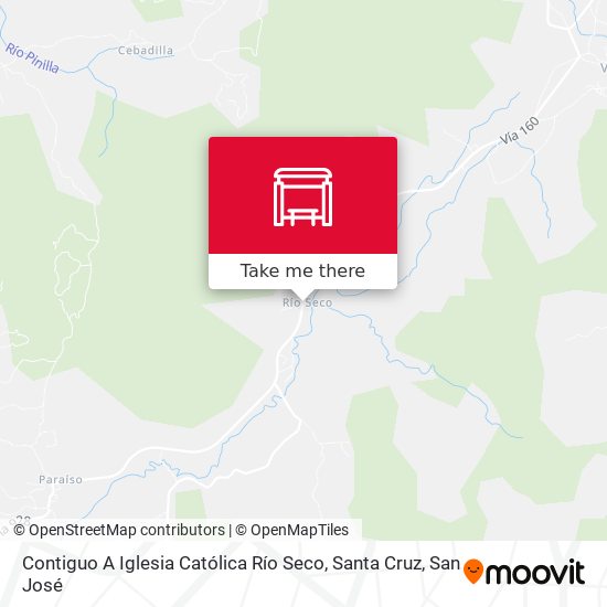 Mapa de Contiguo A Iglesia Católica Río Seco, Santa Cruz
