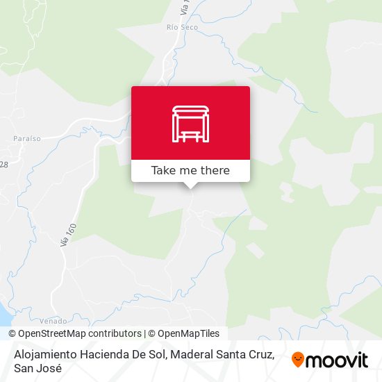 Alojamiento Hacienda De Sol, Maderal Santa Cruz map