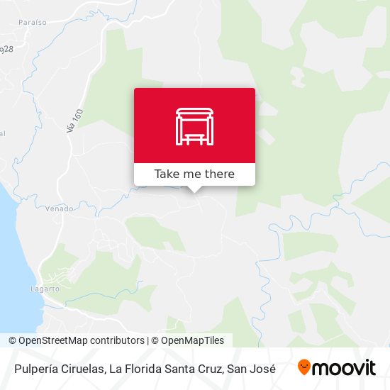 Pulpería Ciruelas, La Florida Santa Cruz map