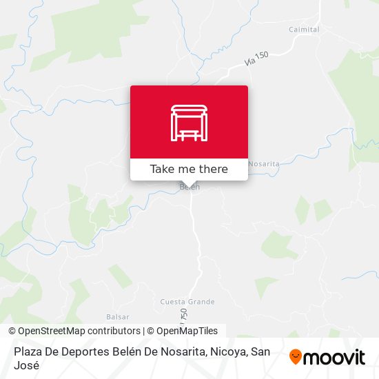 Plaza De Deportes Belén De Nosarita, Nicoya map