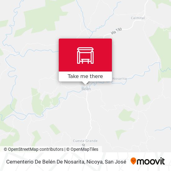 Cementerio De Belén De Nosarita, Nicoya map