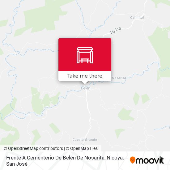 Frente A Cementerio De Belén De Nosarita, Nicoya map