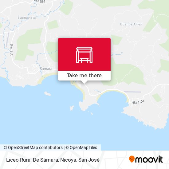 Mapa de Liceo Rural De Sámara, Nicoya
