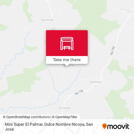 Mini Super El Palmar, Dulce Nombre Nicoya map