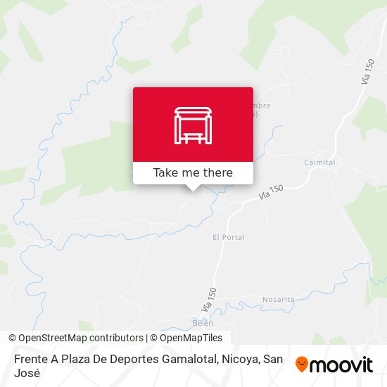 Mapa de Frente A Plaza De Deportes Gamalotal, Nicoya