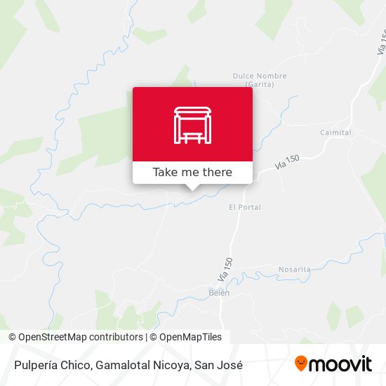 Mapa de Pulpería Chico, Gamalotal Nicoya