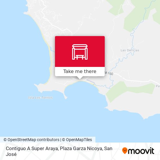 Mapa de Contiguo A Super Araya, Plaza Garza Nicoya