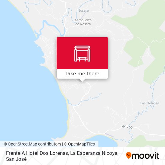 Frente A Hotel Dos Lorenas, La Esperanza Nicoya map