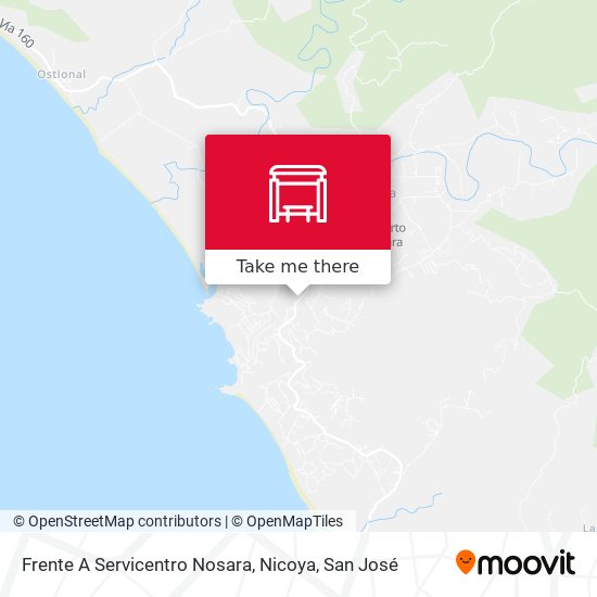 Mapa de Frente A Servicentro Nosara, Nicoya