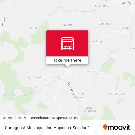 Mapa de Contiguo A Municipalidad Hojancha