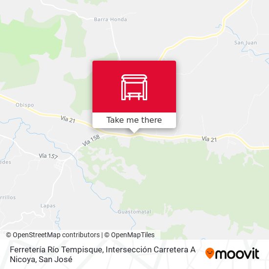 Ferretería Río Tempisque, Intersección Carretera A Nicoya map