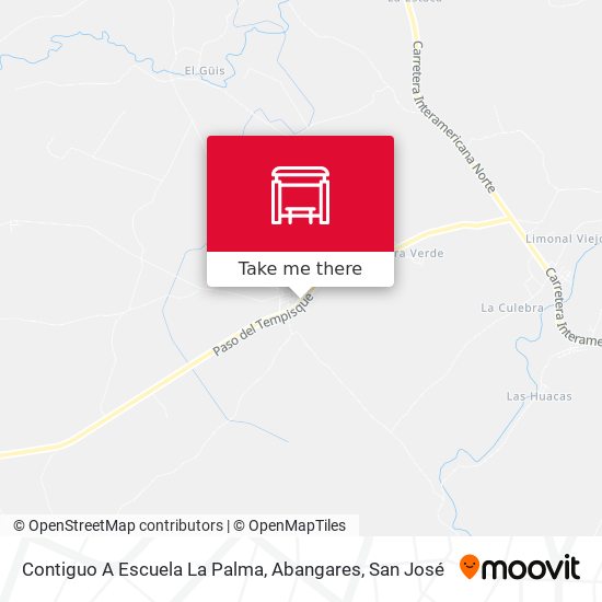 Contiguo A Escuela La Palma, Abangares map