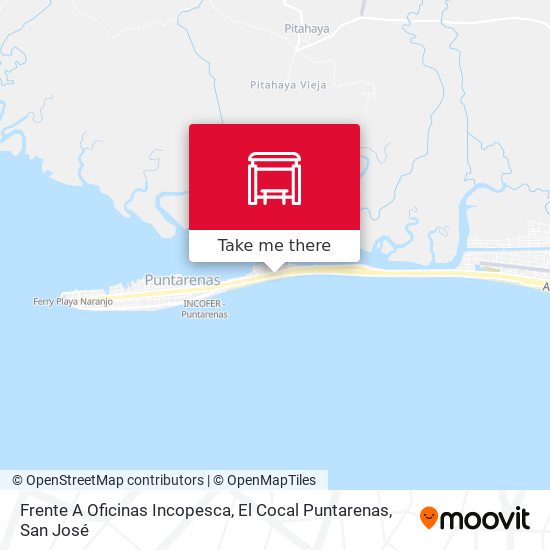 Mapa de Frente A Oficinas Incopesca, El Cocal Puntarenas