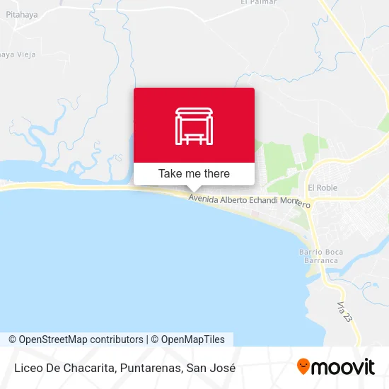 Liceo De Chacarita, Puntarenas map
