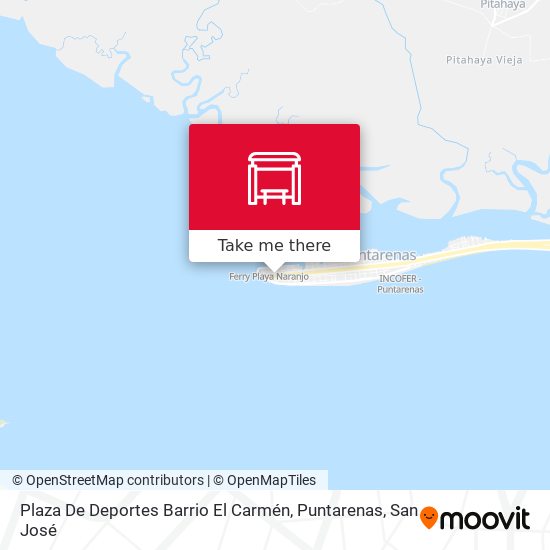 Plaza De Deportes Barrio El Carmén, Puntarenas map