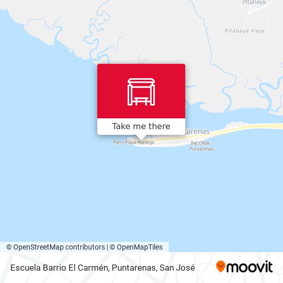 Escuela Barrio El Carmén, Puntarenas map