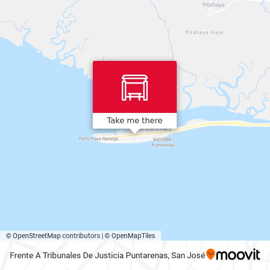 Mapa de Frente A Tribunales De Justicia Puntarenas