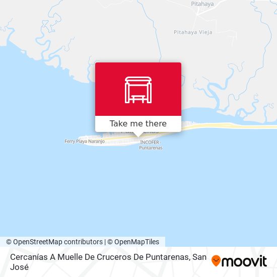 Mapa de Cercanías A Muelle De Cruceros De Puntarenas