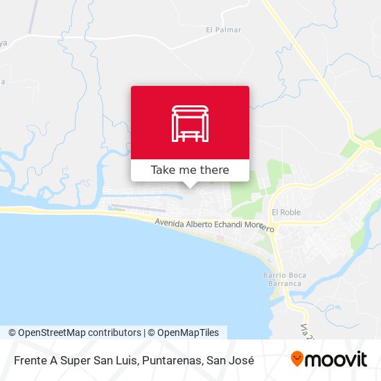 Frente A Super San Luis, Puntarenas map