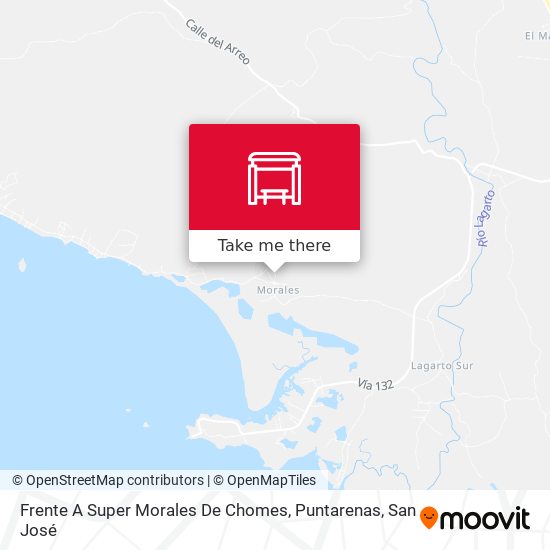 Frente A Super Morales De Chomes, Puntarenas map