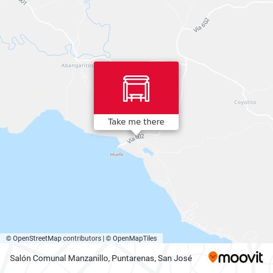 Salón Comunal Manzanillo, Puntarenas map