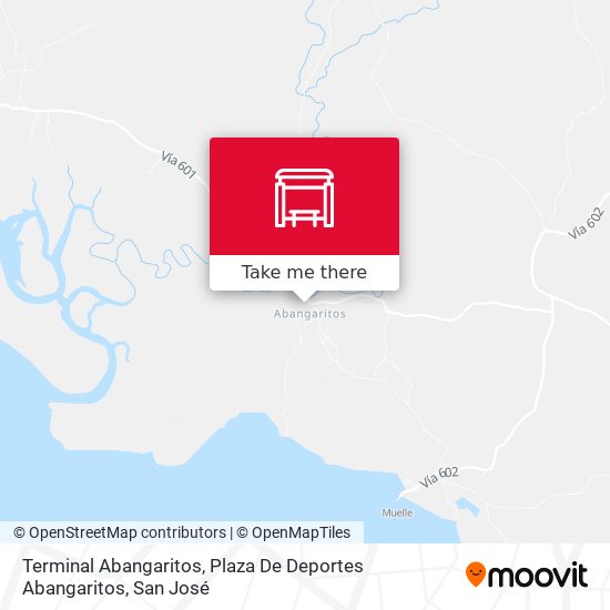 Mapa de Terminal Abangaritos, Plaza De Deportes Abangaritos