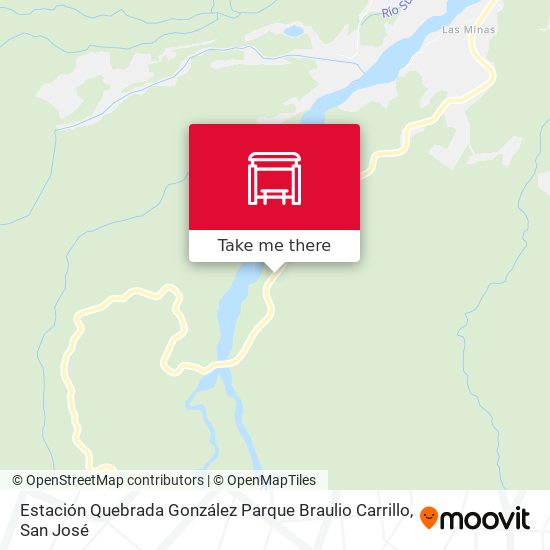 Estación Quebrada González Parque Braulio Carrillo map