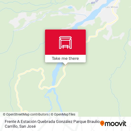 Frente A Estación Quebrada González Parque Braulio Carrillo map