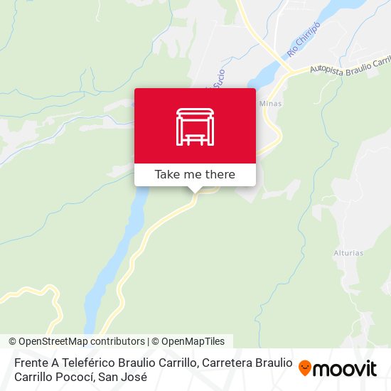 Frente A Teleférico Braulio Carrillo, Carretera Braulio Carrillo Pococí map