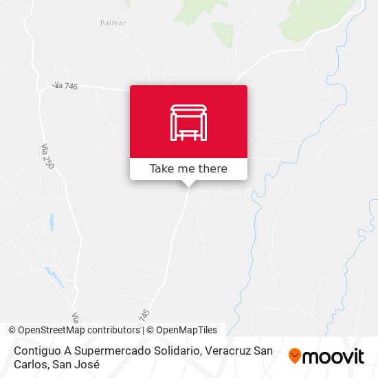 Mapa de Contiguo A Supermercado Solidario, Veracruz San Carlos